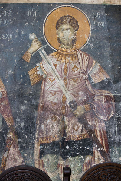 Св. Нестор, детаљ