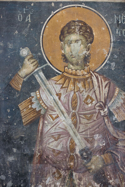 Св. Нестор, детаљ