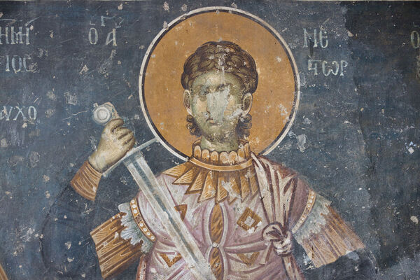 Св. Нестор, детаљ