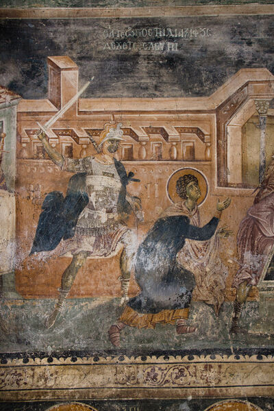 Смрт св. Ђорђа, детаљ