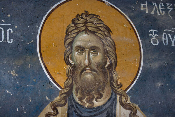 Св. Алексије Божји човек, детаљ