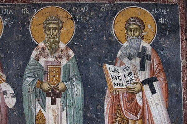 Св. Евлогије и Флавијан, детаљ