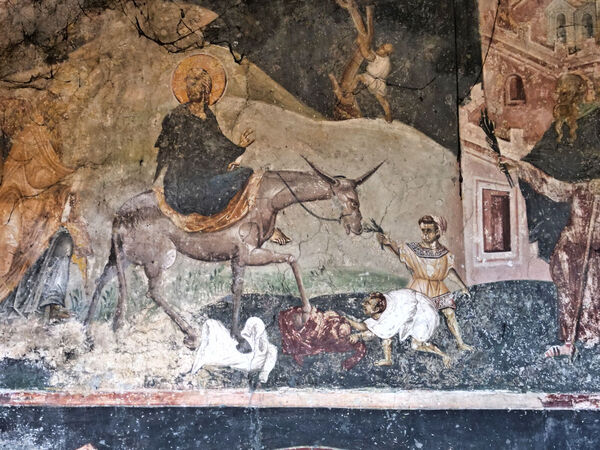 Улазак у Јерусалим, детаљ