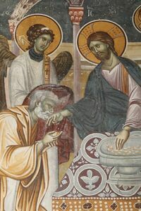 The Communion of the Apostles: The Bread Communion, detail