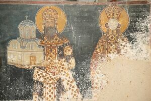 Serbian King Milutin and Queen Simonida