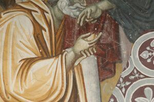 The Communion of the Apostles, detail