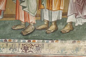 The Communion of the Apostles, detail