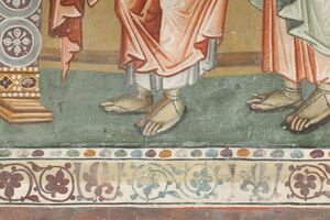 The Communion of the Apostles, detail