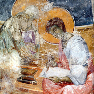 Saint John, Apostle and Evangelist with his disciple Prochorus