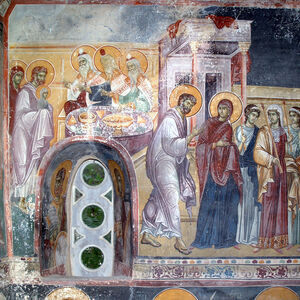 The Mother of God Blessed by the Priests and the Presentation of the Mother of God in the Temple