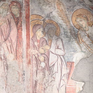 The Myrrhbearers at the Christ's Tomb