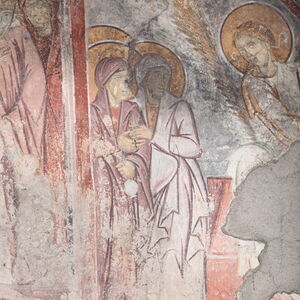 The Myrrhbearers at the Christ's Tomb