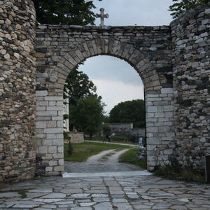 View towards eastern gate and the walls