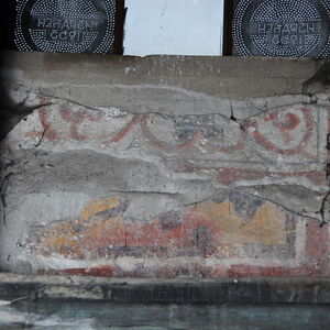 Ornamental field in the window of the dome