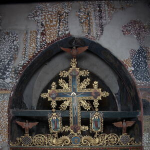 Recently removed iconostasis from 1840. Icons were painted by Zivko Pavlovic from Pozarevac.