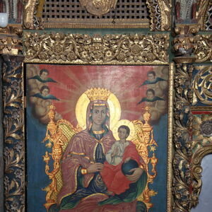 The Mother of God enthroned with Infant Christ