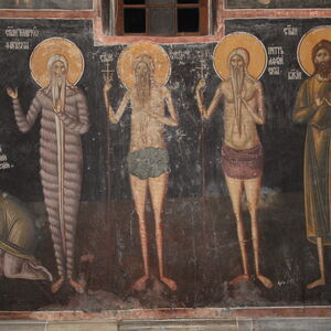 Saint Mark of Thrace, Saint Onuphrius,  Saint Pether the Athonite and Saint Alexius the Man of God
