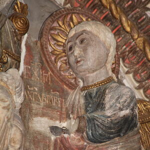 The Mother of God with infant Christ and two Archangels