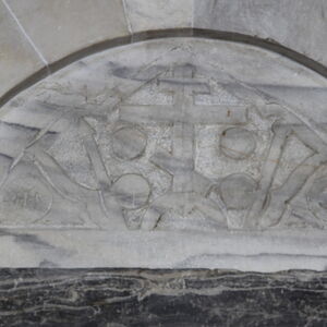 Golgotha Cross with the instruments of Christ's Passion