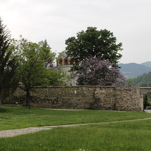 View towards eastern gate and the walls