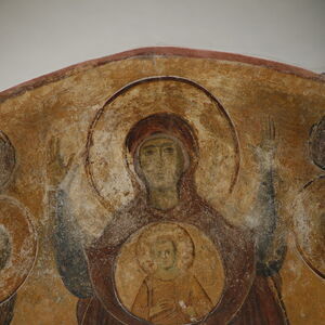 Virgin with Christ Emmanuel and two angels