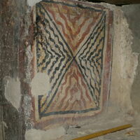 Painted decoration of niche of prothesis