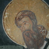 Officiating Church Fathers, detail -St. Sava Serbian