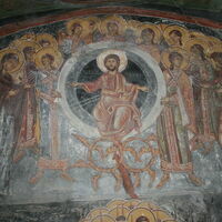 Christ, Virgin, John the Baptist and choirs of Angels