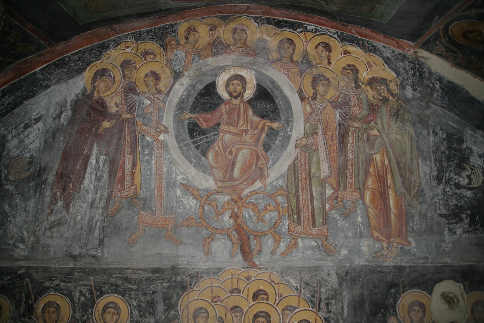 Christ, Virgin, John the Baptist and choirs of Angels