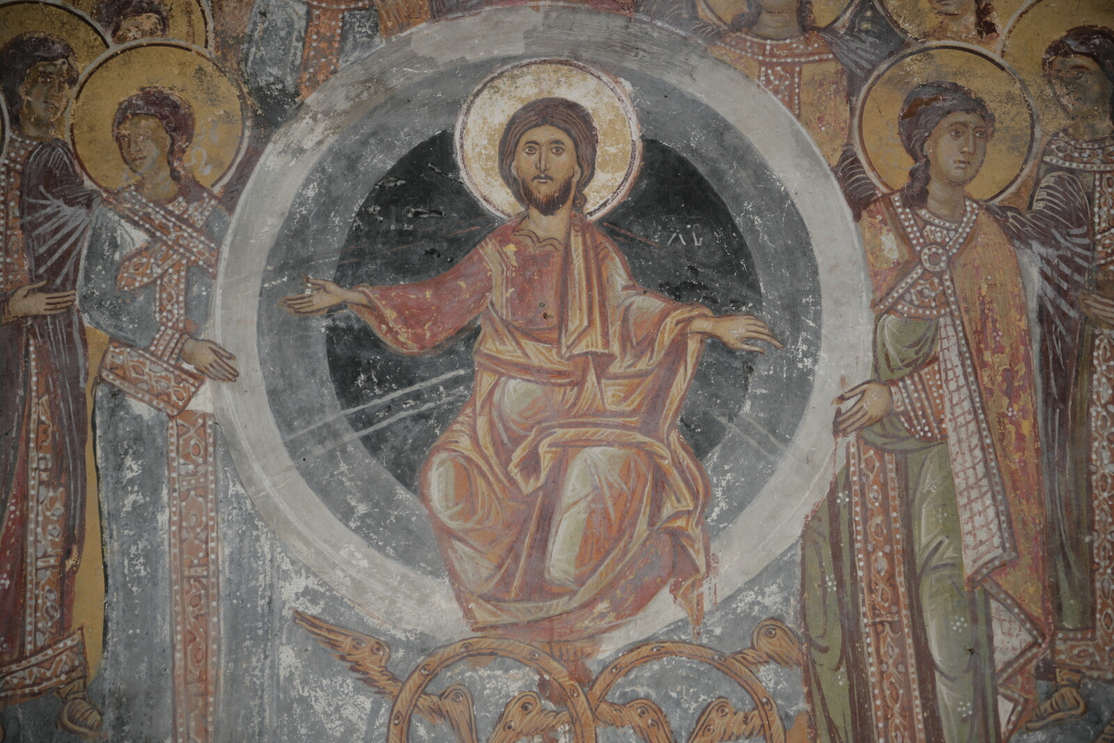 Christ in the Mandorla and two Angels