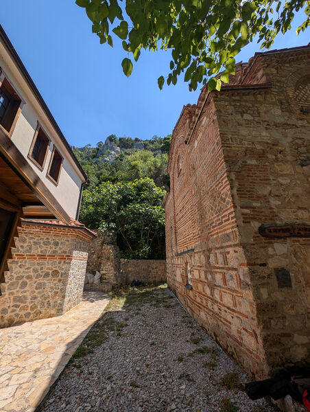 Part of the church and dormitory