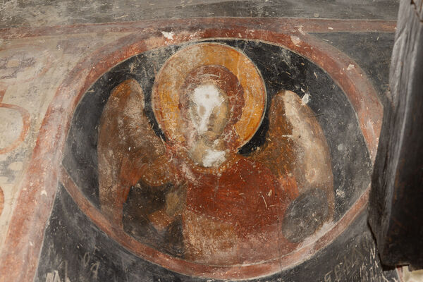 Waist-length figure of an angel