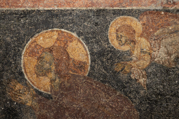 Prayer in Gethsemane, detail