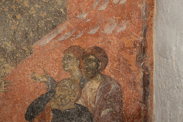Prayer in Gethsemane, detail
