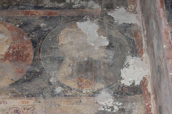 Unrecognized saint in a medallion