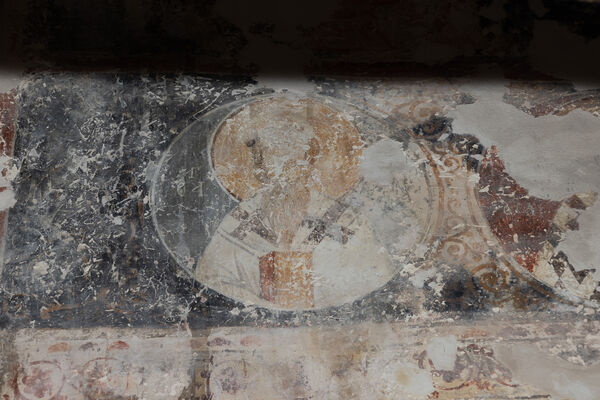 Unrecognized saint in a medallion