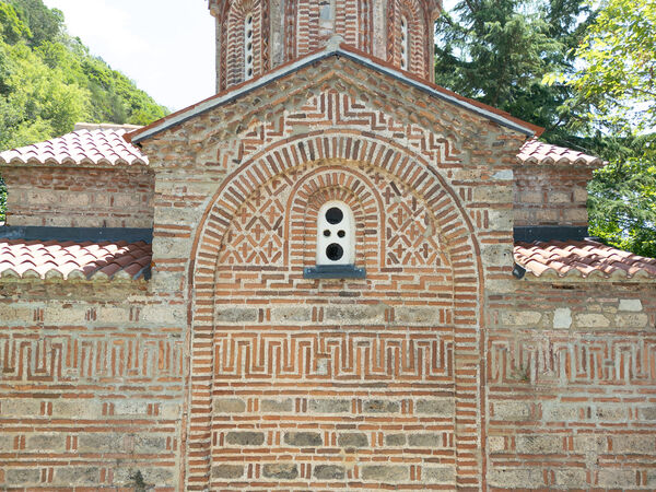 Detail of the north facade of the church