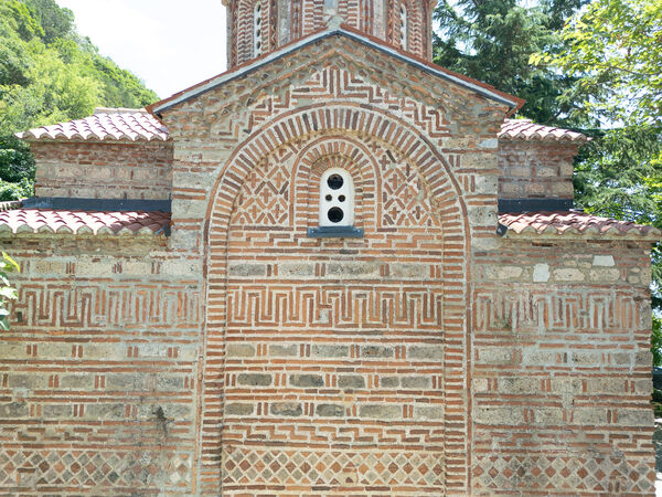 Detail of the north facade of the church